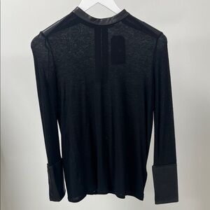 Helmut Lang Black Crew Neck Sweater